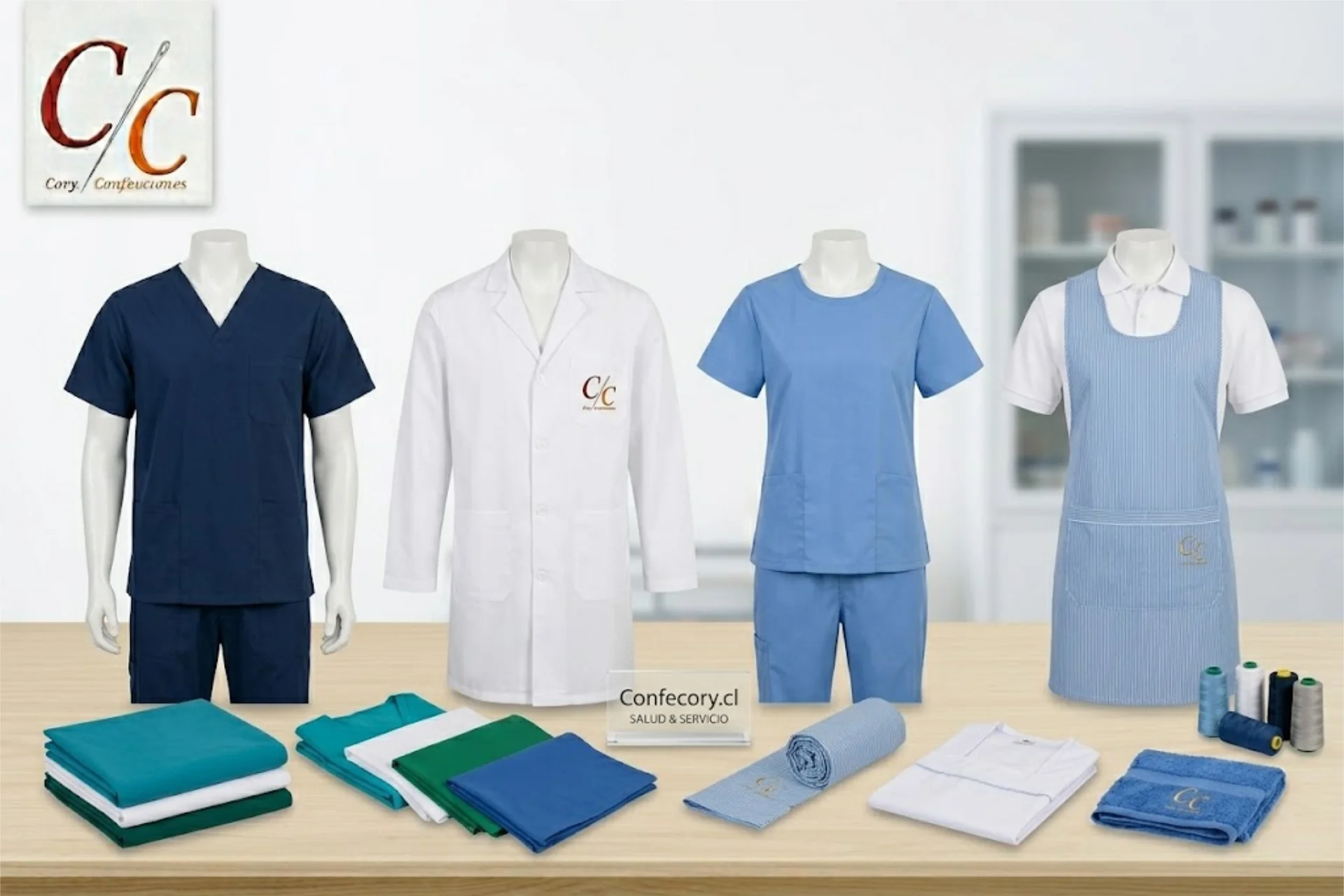Uniformes clínicos y ropa para servicios en Chile de Confecory en Chile